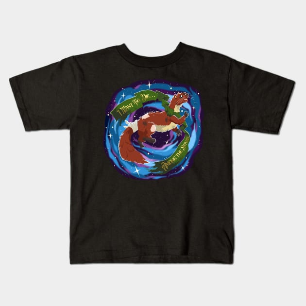 Sprinkle - The Fae Weasel Kids T-Shirt by leckydesigns